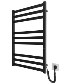 Электрический полотенцесушитель Mario Чикаго-I 800x500/80 TR К черный мат 4820111357475