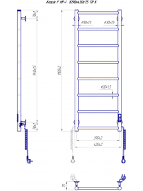 Электрический полотенцесушитель Mario Классик F HP -I 1090x430 TR K таймер-регулятор хром 4820111357130