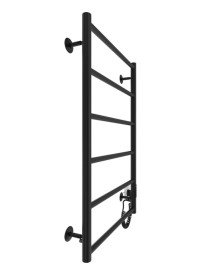 Электрический полотенцесушитель Mario Классик F HP -I 800x530 TR K черный мат 4820111357659