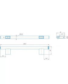 Електрична сушка для рушників Mario Нота-І 30x630/85 нержавіюча сталь хром 4820258986590