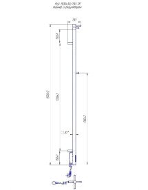 Электрический полотенцесушитель Mario Рей Кубо-І 1500x30/130 TR черный мат 4820258982950