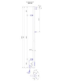Електрична рушникосушарка Mario Рей-І 1500x30/130 TR чорний мат 4820258982936