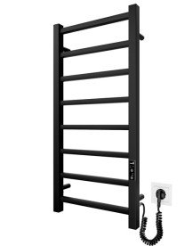 Електрична рушникосушарка Mario Токіо-I 800x400/80 TR К чорний мат 4820258980741