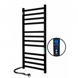 Электрический полотенцесушитель Navin Авангард 480х1200 левый Digital с таймером окрашенная сталь черный 12-228152-4812