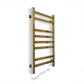 Электрический полотенцесушитель NAVIN Авангард 480х800 Sensor подключение слева золото 10-428153-4880