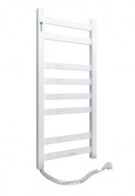Электрический полотенцесушитель Navin Авангард левый 360х800 углеродистая сталь белый 12-028150-3680
