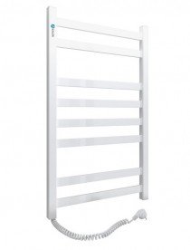Электрический полотенцесушитель Navin Авангард левый 480х800 углеродистая сталь белый 12-028150-4880