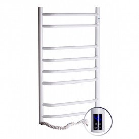 Рушникосушарка електрична Navin Блюз 480х800 ліва сенсор із таймером пофарбована сталь білий 12-006133-4880