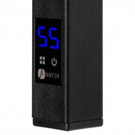 Електрична сушка для рушників NAVIN Ellipse 500х1000 Sensor підключення зліва таймер чорний муар12-245153-5010