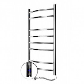 Электрический полотенцесушитель Navin Камелия 480х800 правый сенсор с таймером нержавеющая сталь хром 10-007033-4880