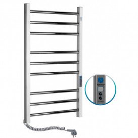 Рушникосушарка електрична Navin Класик Квадро 500х800 Digital ліва нержавіюча сталь хром 10-016152-5080