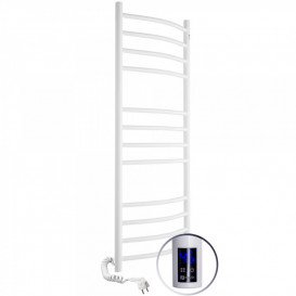 Электрический полотенцесушитель Navin Камелия 480х1200 левый сенсор с таймером окрашенная сталь белый 12-007133-4812