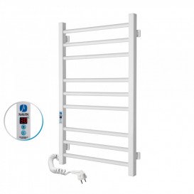 Электрический полотенцесушитель Navin Классик Квадро 500х800 Digital левый окрашенная сталь белый 12-116152-5080