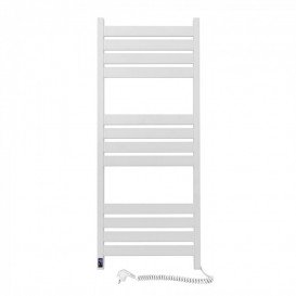 Электрический полотенцесушитель NAVIN Largo 500х1200 Sensor подключение справа таймер белый бархат 12-844053-5012