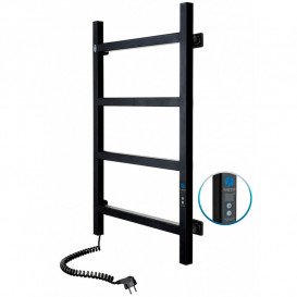 Электрический полотенцесушитель Navin Nordic 500х800 Digital левый окрашенная сталь черный муар 12-241152-5080