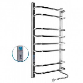 Електричний полотенцесушитель Navin Симфонія Квадро правий 480х800 digital таймер нержавіюча сталь 10-009052-4880