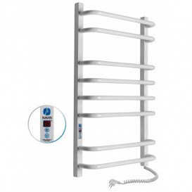 Электрический полотенцесушитель Navin Симфония Квадро правый 480х800 digital таймер углеродистая сталь белый 12-009052-4880