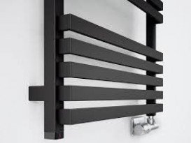 Электрический полотенцесушитель Terma Quadrus Slim 1185х450 мм сталь черный матовый WLQUS118045/9005/ONE