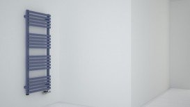 Электрический полотенцесушитель Terma Quadrus Slim 1185х450 мм сталь черный матовый WLQUS118045/9005/ONE