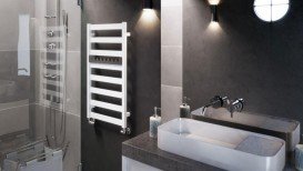 Електричний полотенцесушитель Terma Vivo 50х91 см білий матовий WLVOV091050 / 9016 / SPL