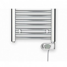 Электрический полотенцесушитель Zehnder Aura 300W стационарный с проводом хром PBECZ-120-50-MQ-SC