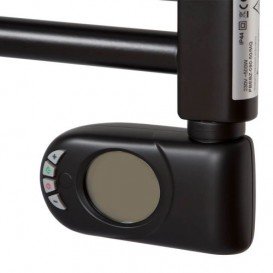 Електричний полотенцесушитель Zehnder Aura 1226x500 мм 750 Вт чорний PBEBZ-120-50-MQ