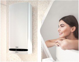 Электрический водонагреватель Tesy BelliSlimo 80 л (WI–FI) белый GCR 802724C E31 ECW