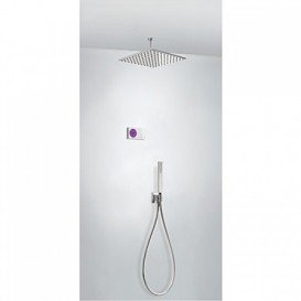 Электронная душевая система скрытого монтажа Tres Shower Technology с термостатом хром/белый 09286564