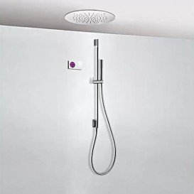 Електронна душова система прихованого монтажу Tres Shower Technology з термостатом хром/білий 09286583