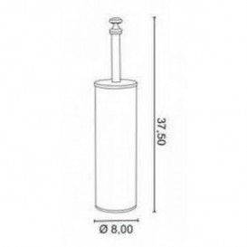 Йоржик для унітазу настінний All.Pe Harmony кераміка бронза ВR HA220