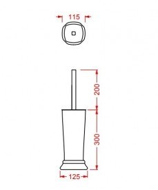 Ершик для унитаза ArtCeram Civitas напольный белый/хром CIC004 01;00