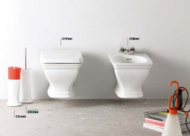 Ершик для унитаза ArtCeram Civitas напольный белый/хром CIC004 01;00