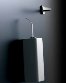 Ёршик для унитаза Flab Combi настенный композитный материал/металл белый/хром 145/S