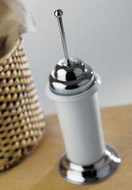 Йоржик для унітазу Flab Rio il Classico підлоговий кераміка / латунь білий / хром 475 CHR