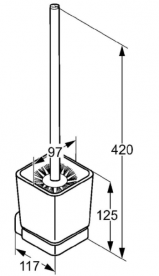 Йоржик для унітазу Kludi E2 4997405