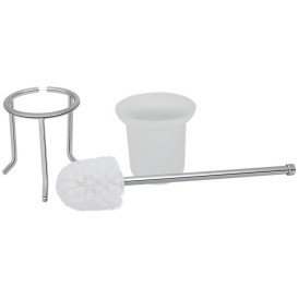 Ершик для унитаза Kroner KRM Rizze-ACG323 напольный хром/белый CV022911