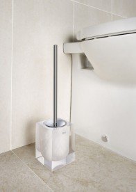 Йоржик для унітазу Roca Ice підлоговий скло білий A816863009