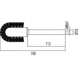 Йоржик для унітазу Tres Cuadro Tres білий 9120063690