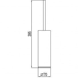 Ёршик для унитаза Tres Loft-Tres напольный керамика/металл белый/хром 20063611