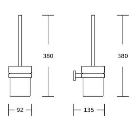 Йоршик для унітазу VBI Mars з тримачем хром VBI-040120CH