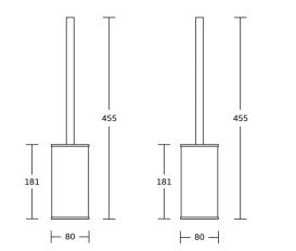 Ершик для унитаза VBI Round напольный матовое золото VBI-040020BG