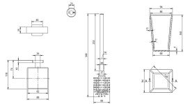 Ершик для унитаза Villeroy & Boch Elements - Striking с держателем матовый черный TVA152017000K5