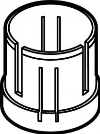 Фиксатор Viega Fonterra 1006.91 пластик черный 672843