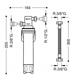 Фільтр до змішувача для кухні Tres антихлор 13445301
