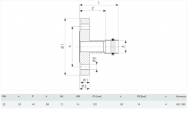 Фланцевый переход Viega Prestabo 1159.1 35 (DN32) нелегированная сталь 642389