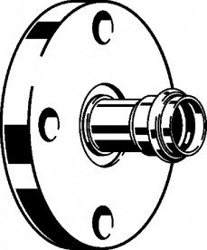 Фланцеве перехід Viega Sanpress Inox G 0259 з SC-Contur DN40 (42мм) нержавіюча сталь 735807