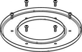 Фланець затискної для трапа TECE TECEdrainpoint S нержавеющая сталь / резина 3690003