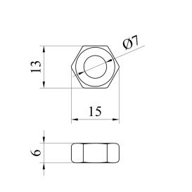 Гайка для бойлера Kroner М8 сталь CV031623