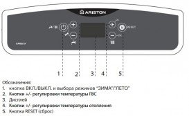 Газовый котел Ariston Cares X 24 FF NG двухконтурный турбированный 3300885