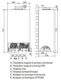 Газовый котел Ariston Cares X 24 FF NG двухконтурный турбированный 3300885